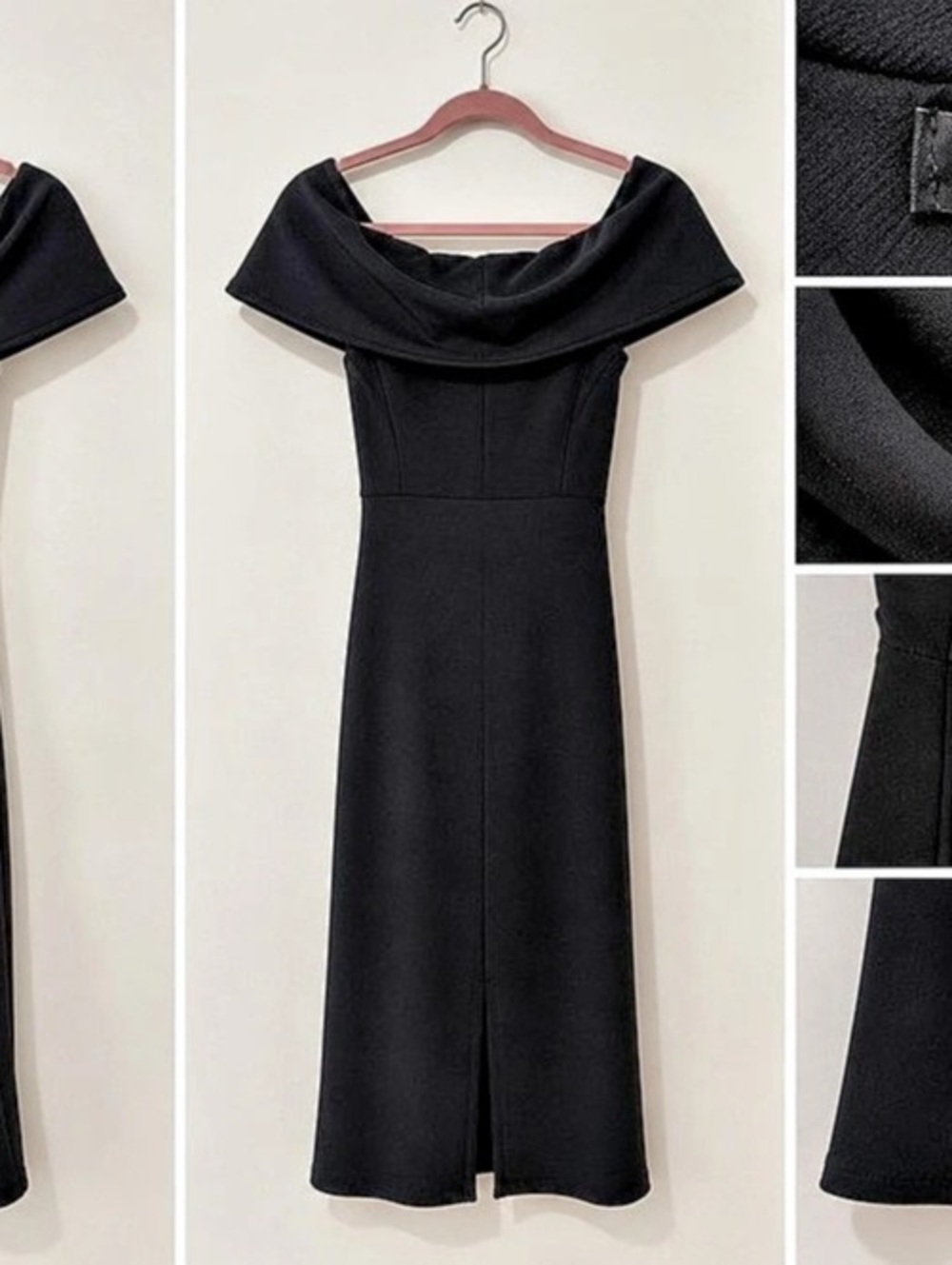 boohoo midi Dress in Black Size 12